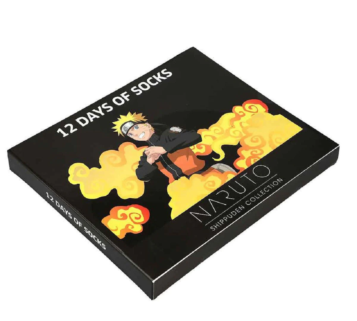 Naruto Shippuden Anime 12-Days Of Crew And Low Cut Socks 12 Pack - Image 1