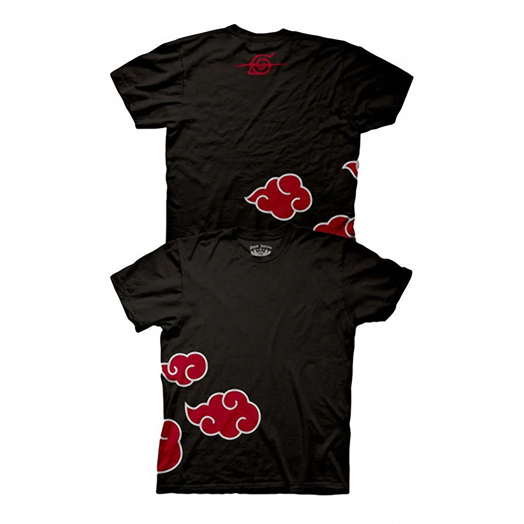 Naruto Shippuden Anti Leaf Clouds Akatsuki Anime Adult T-Shirt - Image 1