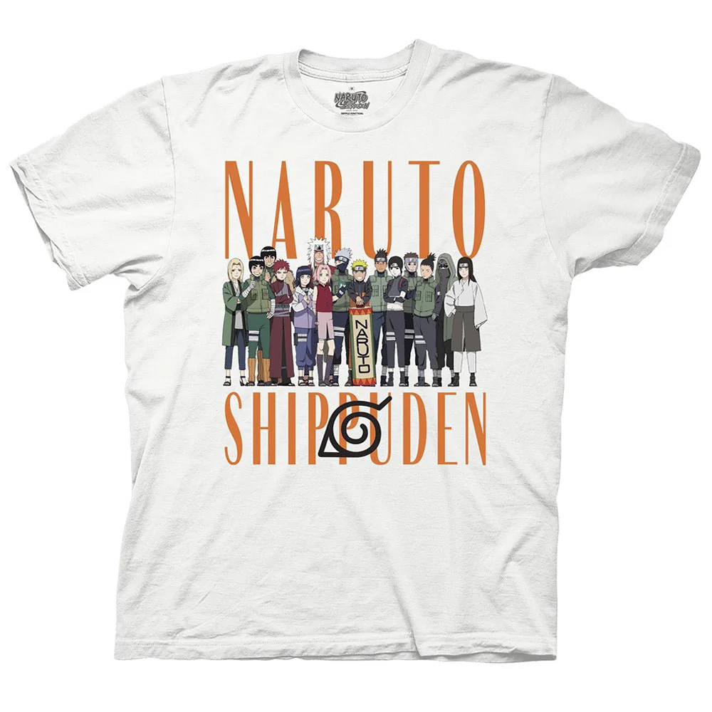 Naruto Shippuden Hidden Leaf Teams Adult T-Shirt - Image 1
