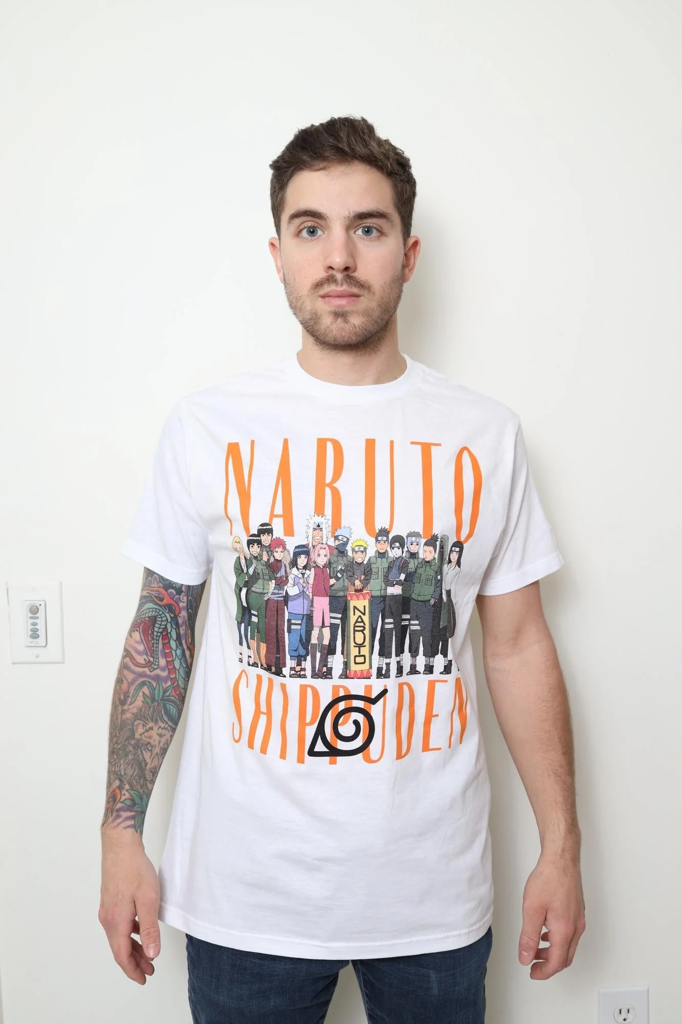 Naruto Shippuden Hidden Leaf Teams Adult T-Shirt - Image 2