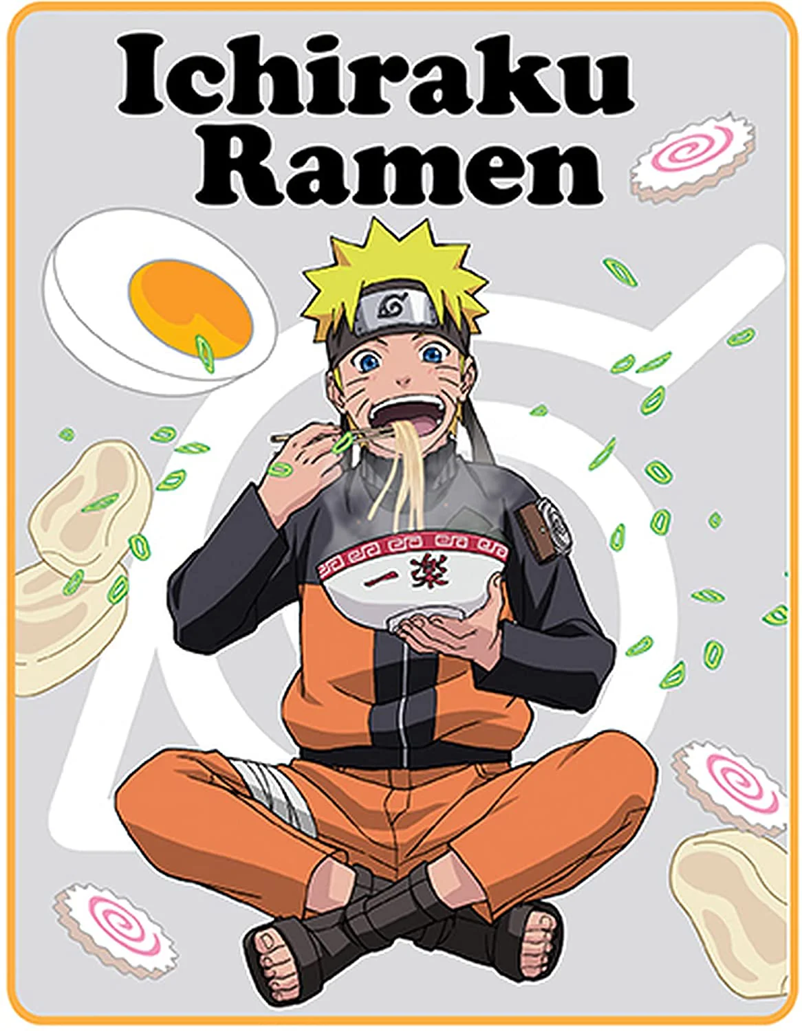 Naruto Shippuden Ichiraku Ramen Comfy Fleece Throw Blanket 45in. By 60in. - Image 1