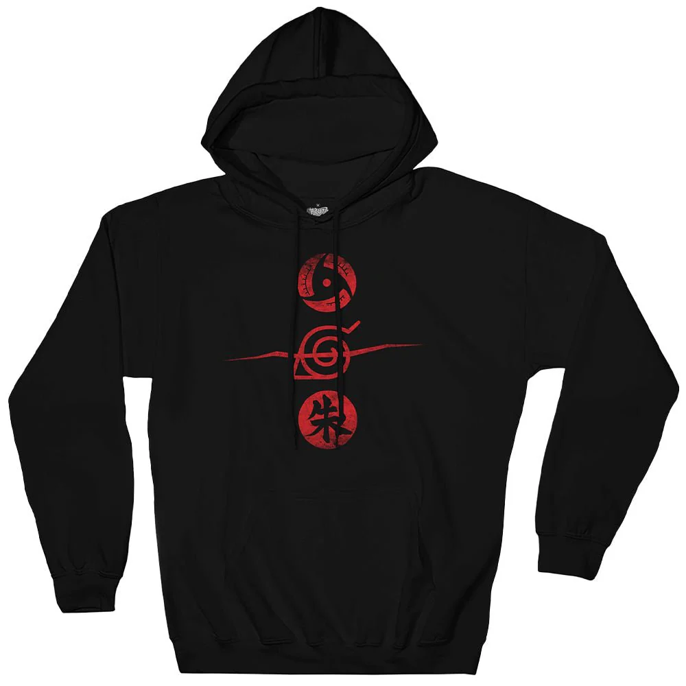 Naruto Shippuden Itachi Uchiha Mangekyo Sharingan Licensed Adult Hoodie - Image 3