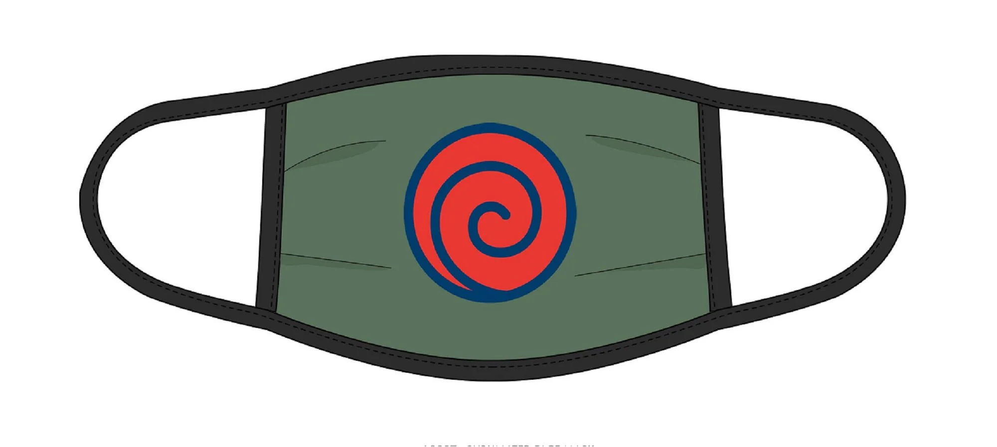 Naruto Shippuden Kakashi Uzamaki Symbol Face Mask Cotton Double Layer Reusable Washable Mask - Image 3