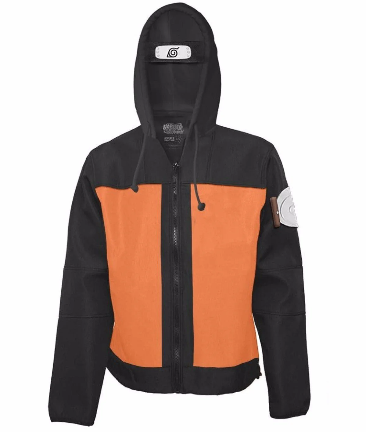 Naruto Shippuden Naruto Costume Adult Zip Up Hoodie - Image 2