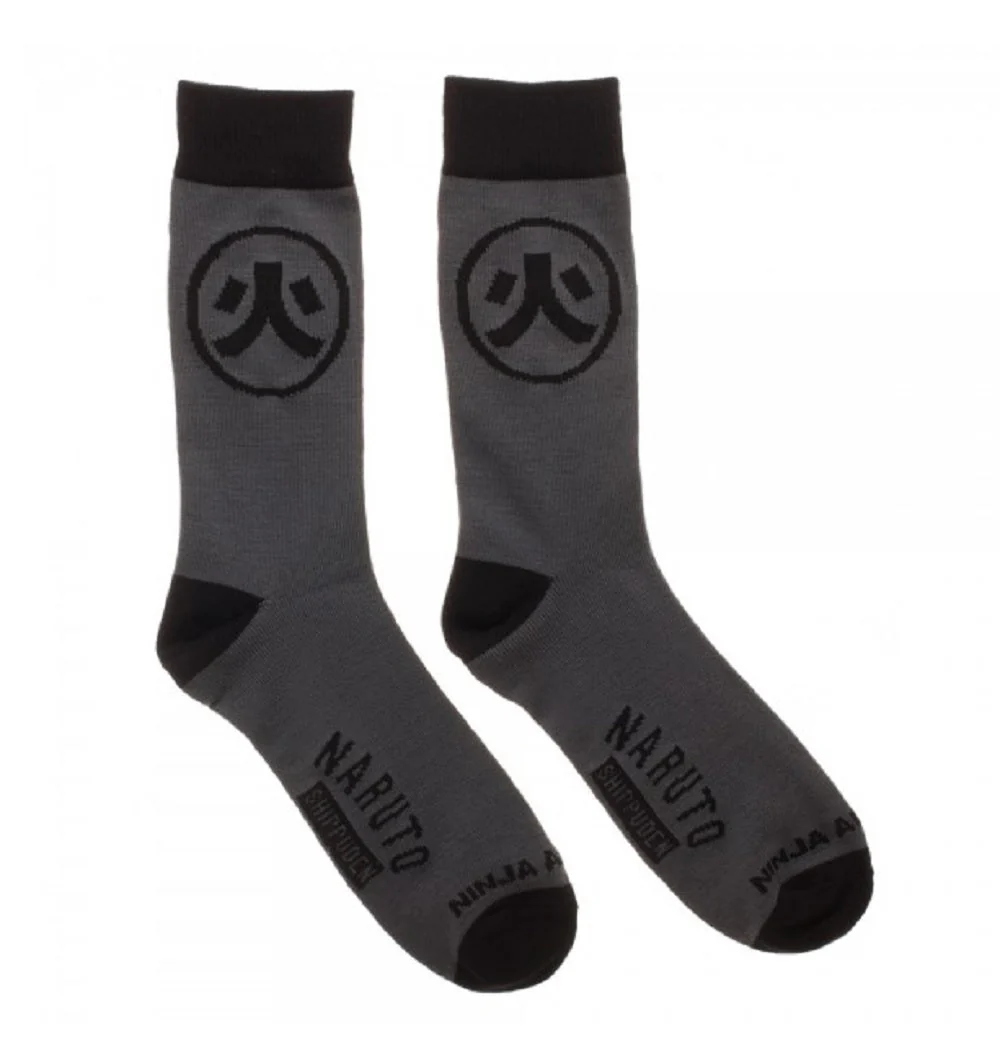 Naruto Shippuden Ninja Academy Symbols Crew Socks 2 Pack - Image 3