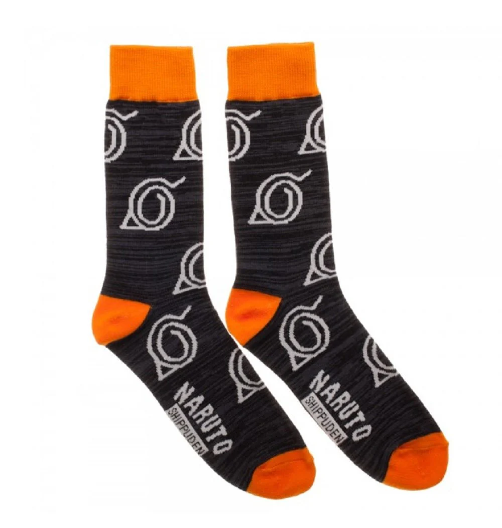 Naruto Shippuden Ninja Academy Symbols Crew Socks 2 Pack - Image 2