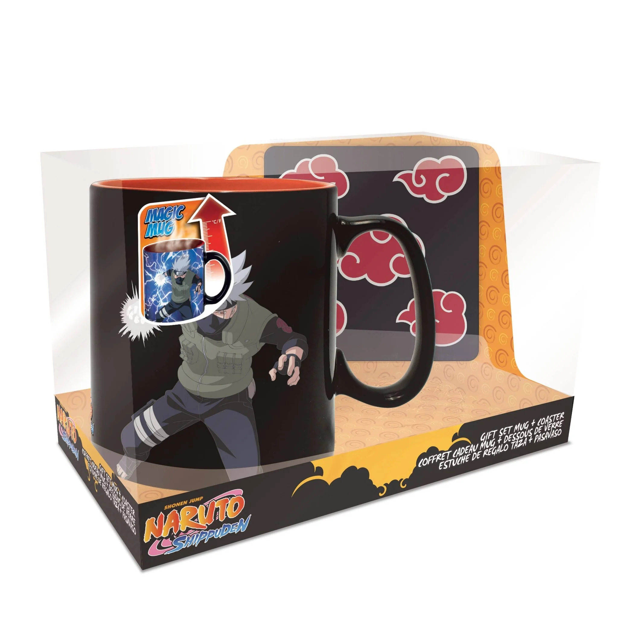Naruto Shippuden Sharingan Heat Change Ceramic Mug 16Oz & Coaster Set - Image 1
