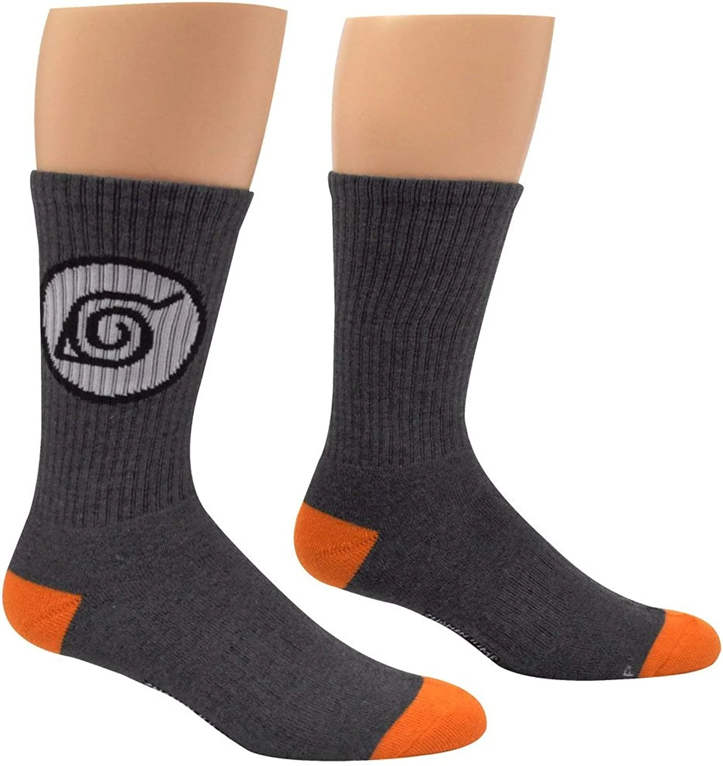 Naruto Shippuden Symbol Anime Athletic Crew Socks - Image 1