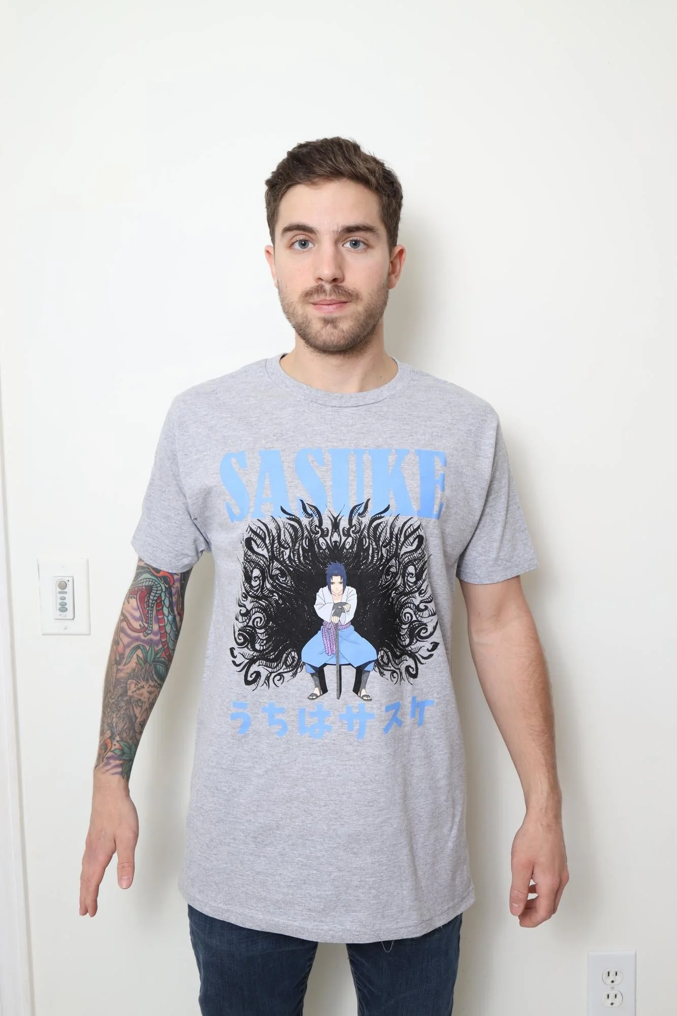 Naruto Shippuden Taka Sasuke Amaterasu Adult T-Shirt - Image 2