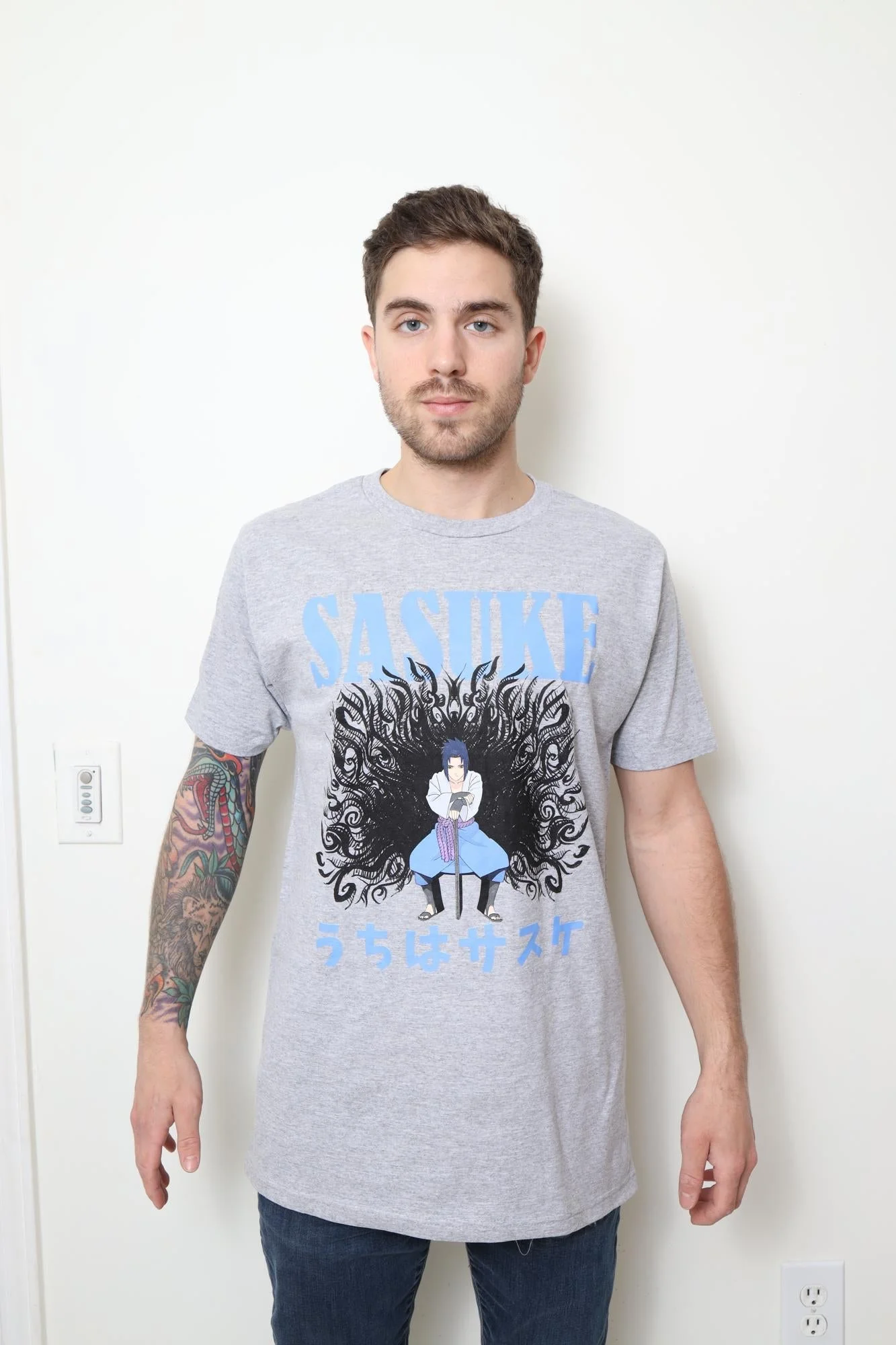 Naruto Shippuden Taka Sasuke Amaterasu Adult T-Shirt - Image 3