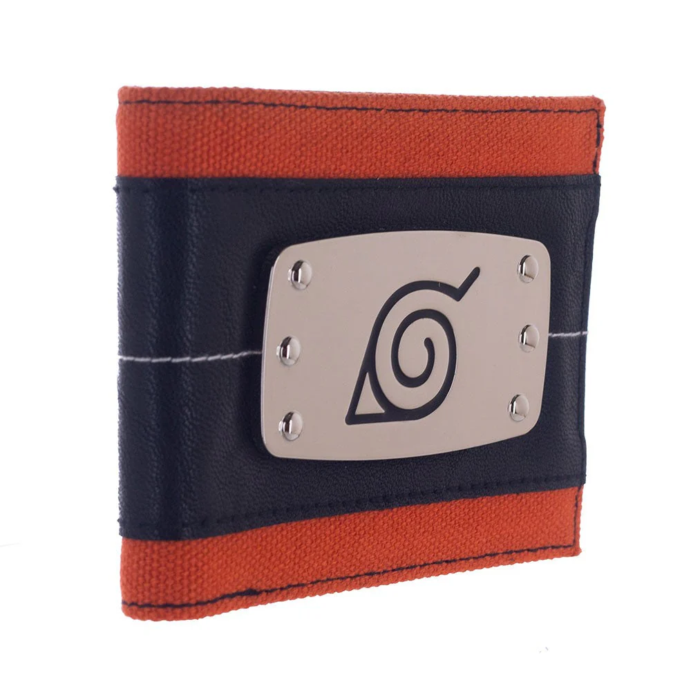 Naruto Shippuden Hidden Leaf Village Metal Badge Bi-fold Wallet - Image 2