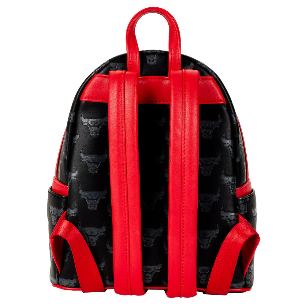 NBA Chicago Bulls Logo Mini Backpack Double Strap Shoulder Bag Purse - Image 3