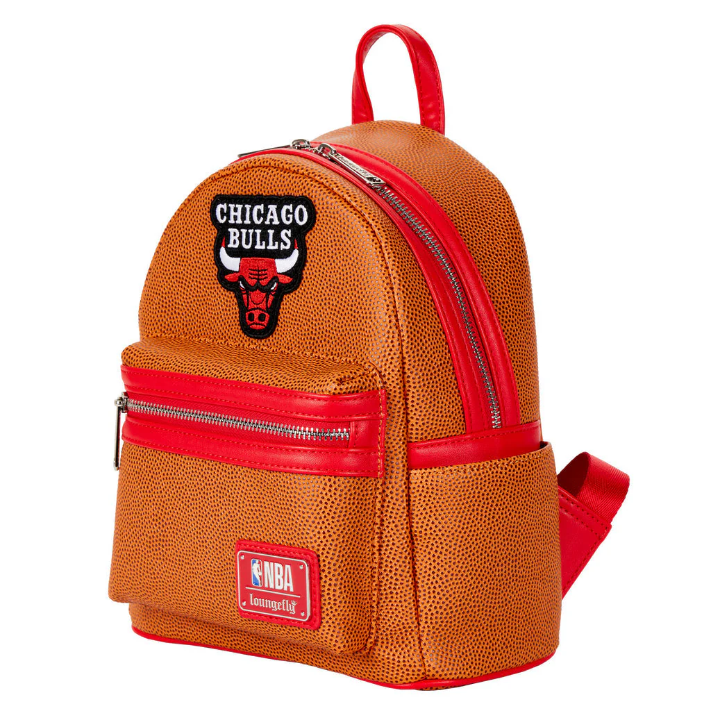 Loungefly NBA Chicago Bulls Basketball Logo Mini Backpack - Image 2