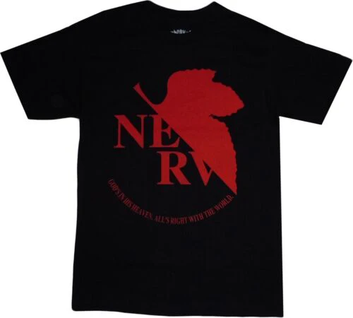 Neon Genesis Evangelion Anime Nerv Logo Adult T-Shirt - Image 3