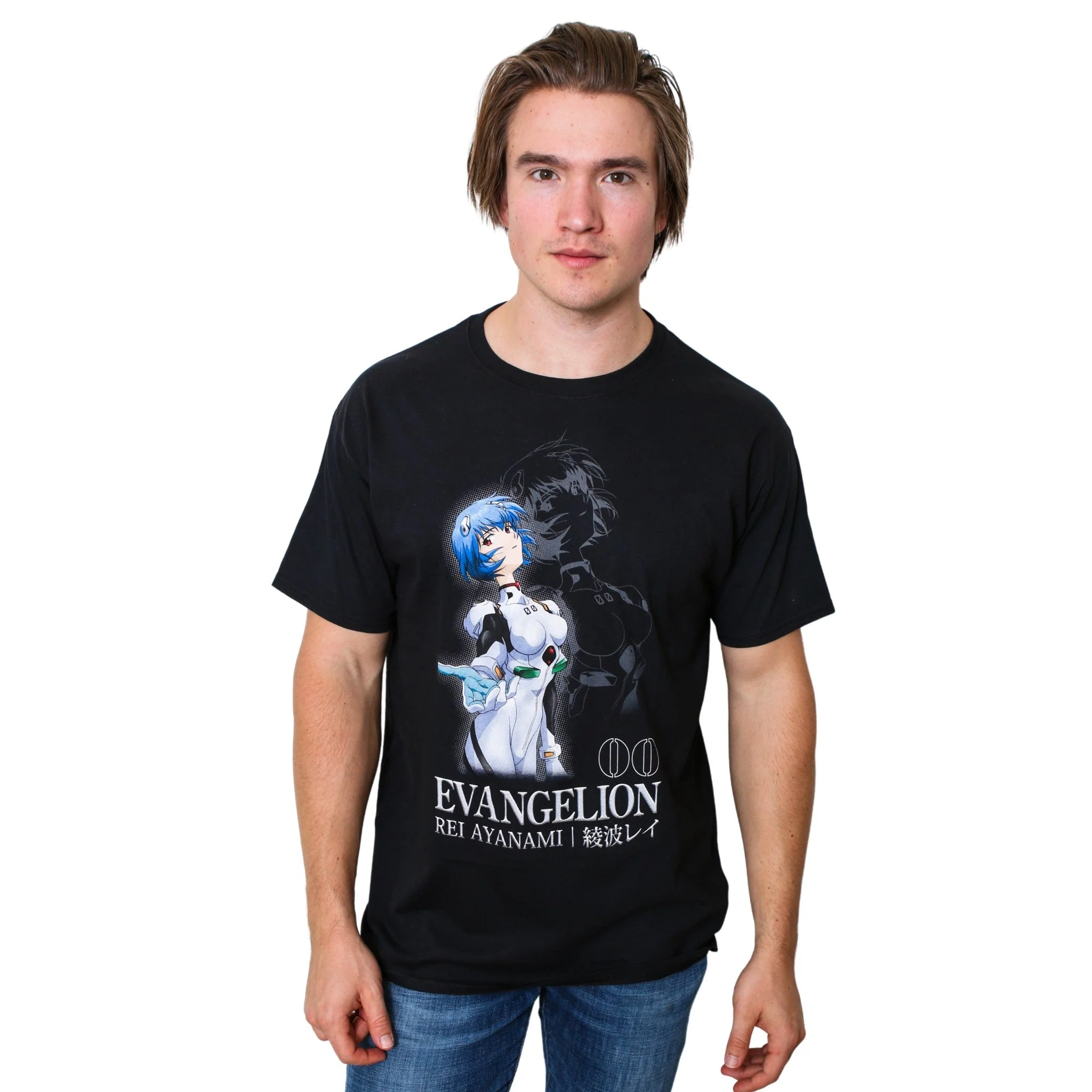 Neon Genesis Evangelion Rei Ayanami Adult T Shirt - Image 3