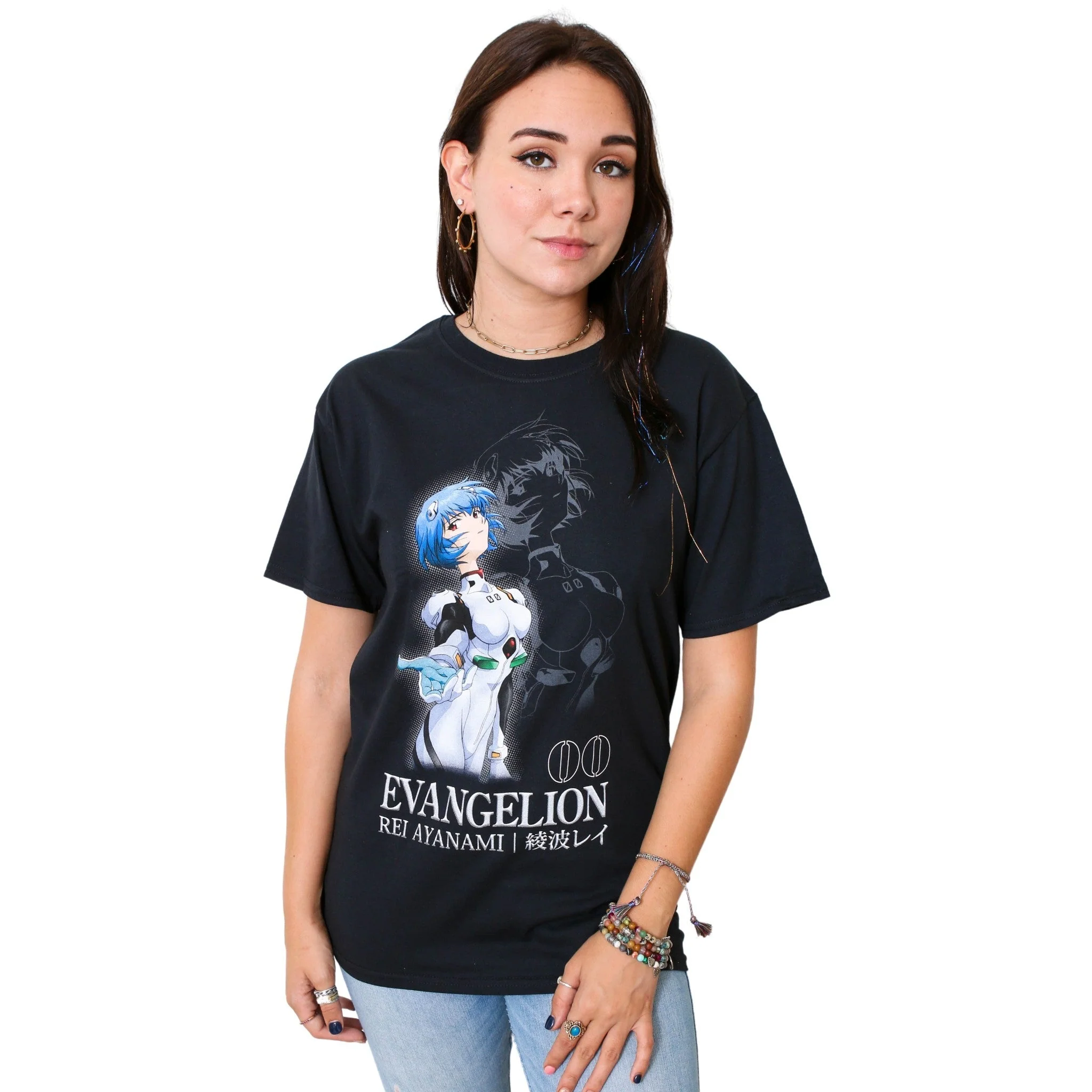 Neon Genesis Evangelion Rei Ayanami Adult T Shirt - Image 2