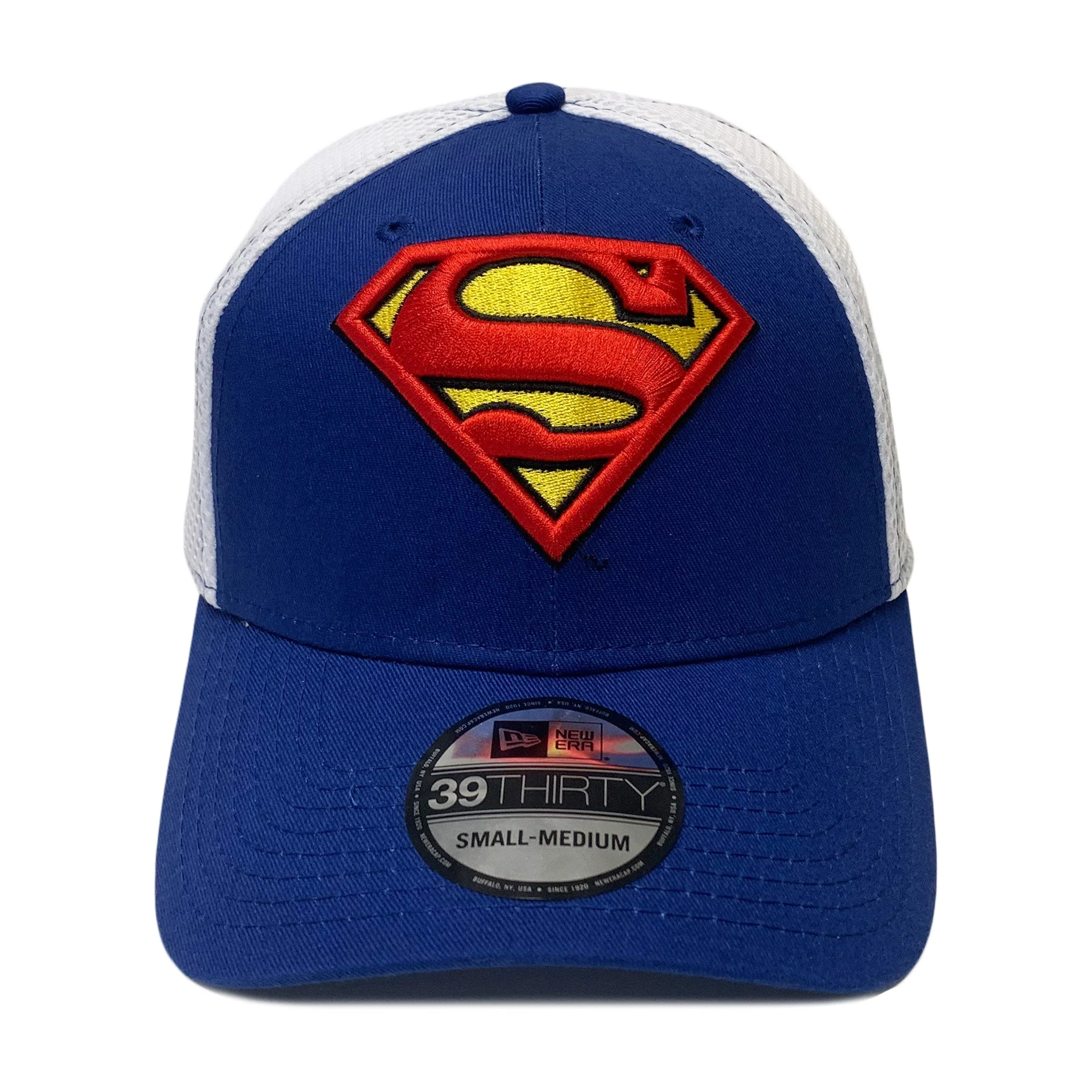 New Era 39THIRTY DC Comics Superman Symbol Blue & White Fitted Hat - Image 2