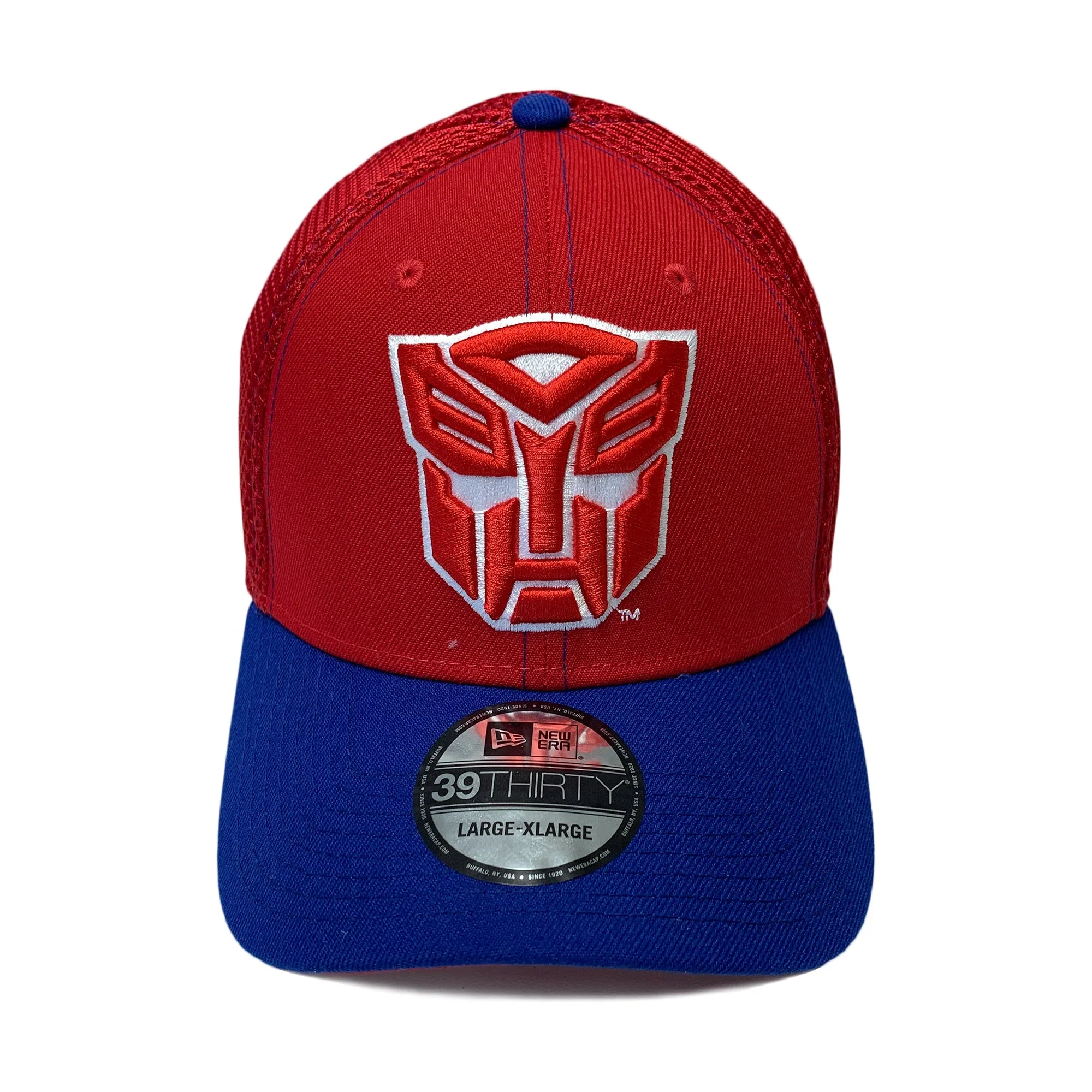 New Era 39THIRTY Transformers Autobot Symbol Red & Blue Fitted Hat