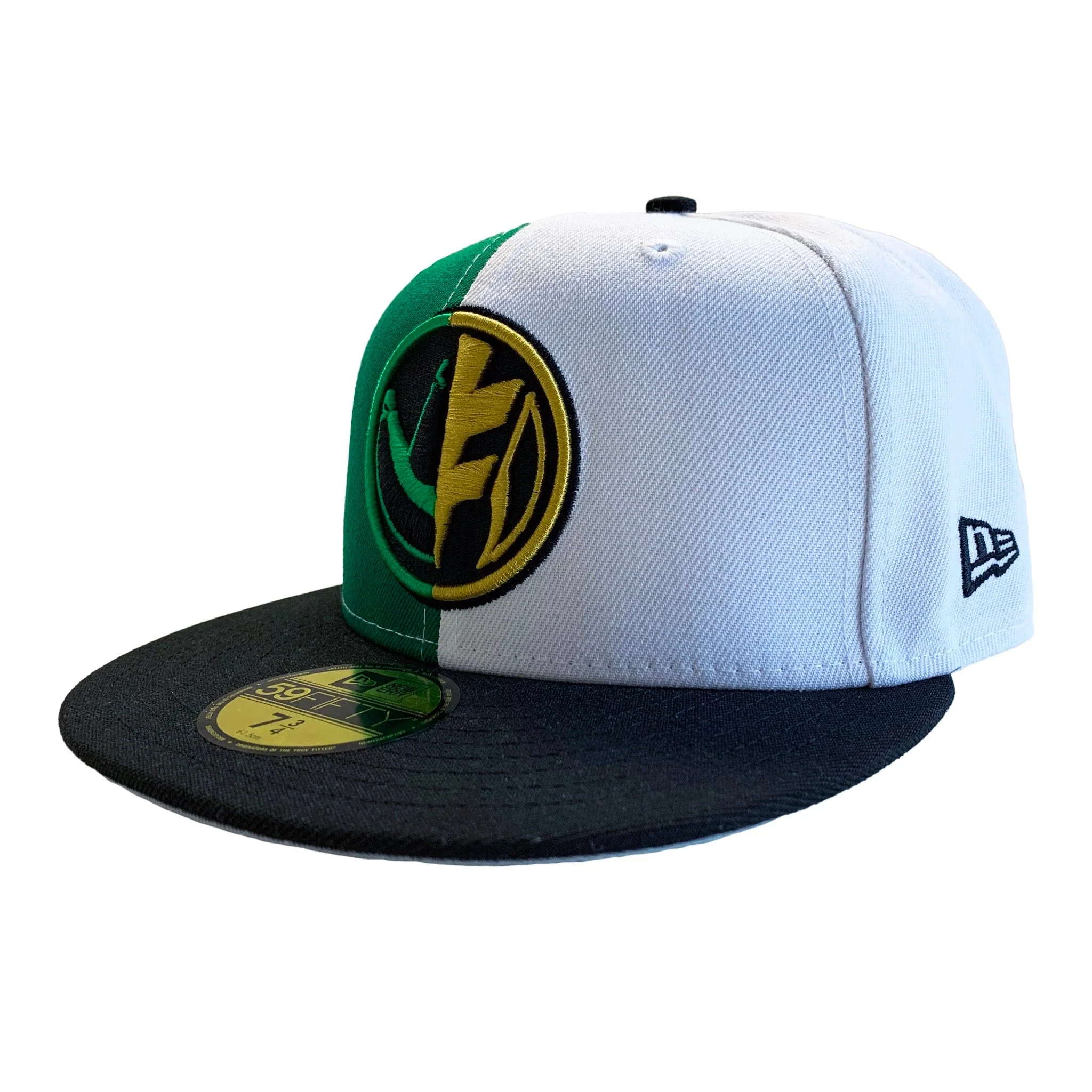New Era 59FIFTY Power Rangers Green & White Ranger Split Fitted Cap Hat - Image 2