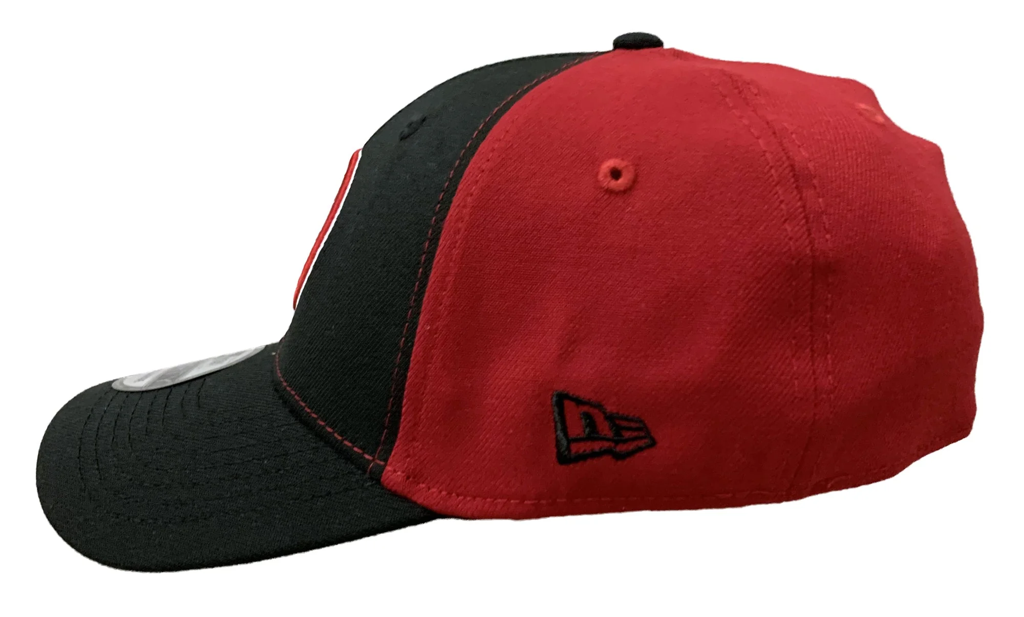 New Era Marvel Deadpool Symbol Black And Red 39Thirty Fitted Hat S/M - Image 2