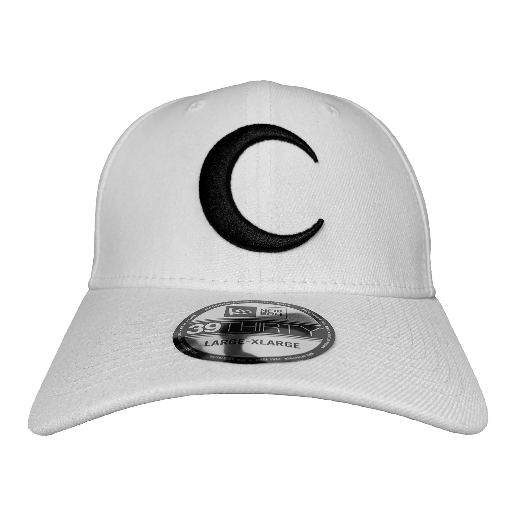New Era Marvel Moon Knight Symbol White Color Block 39Thirty Fitted Hat Cap Large/X-Large - Image 1