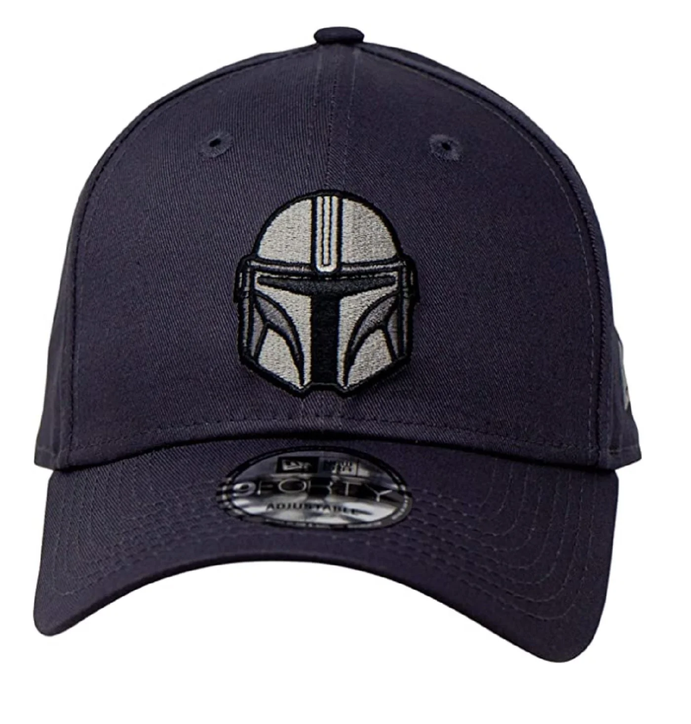 New Era Star Wars The Mandalorian Helmet 9Forty Adjustable Hat Grey - Image 1