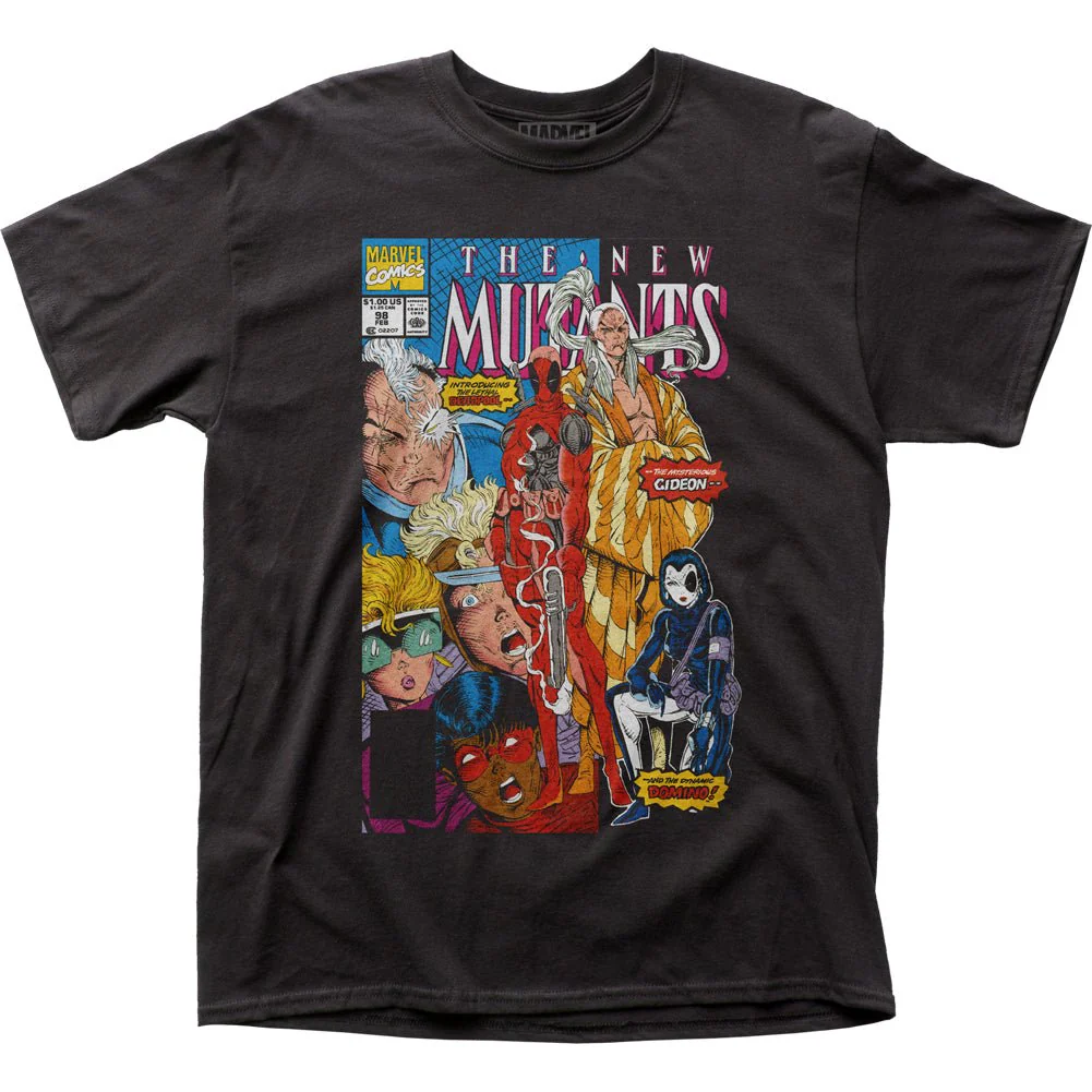 New Mutants Deadpool Introducing Deadpool Marvel Comics Adult T-Shirt - Image 1
