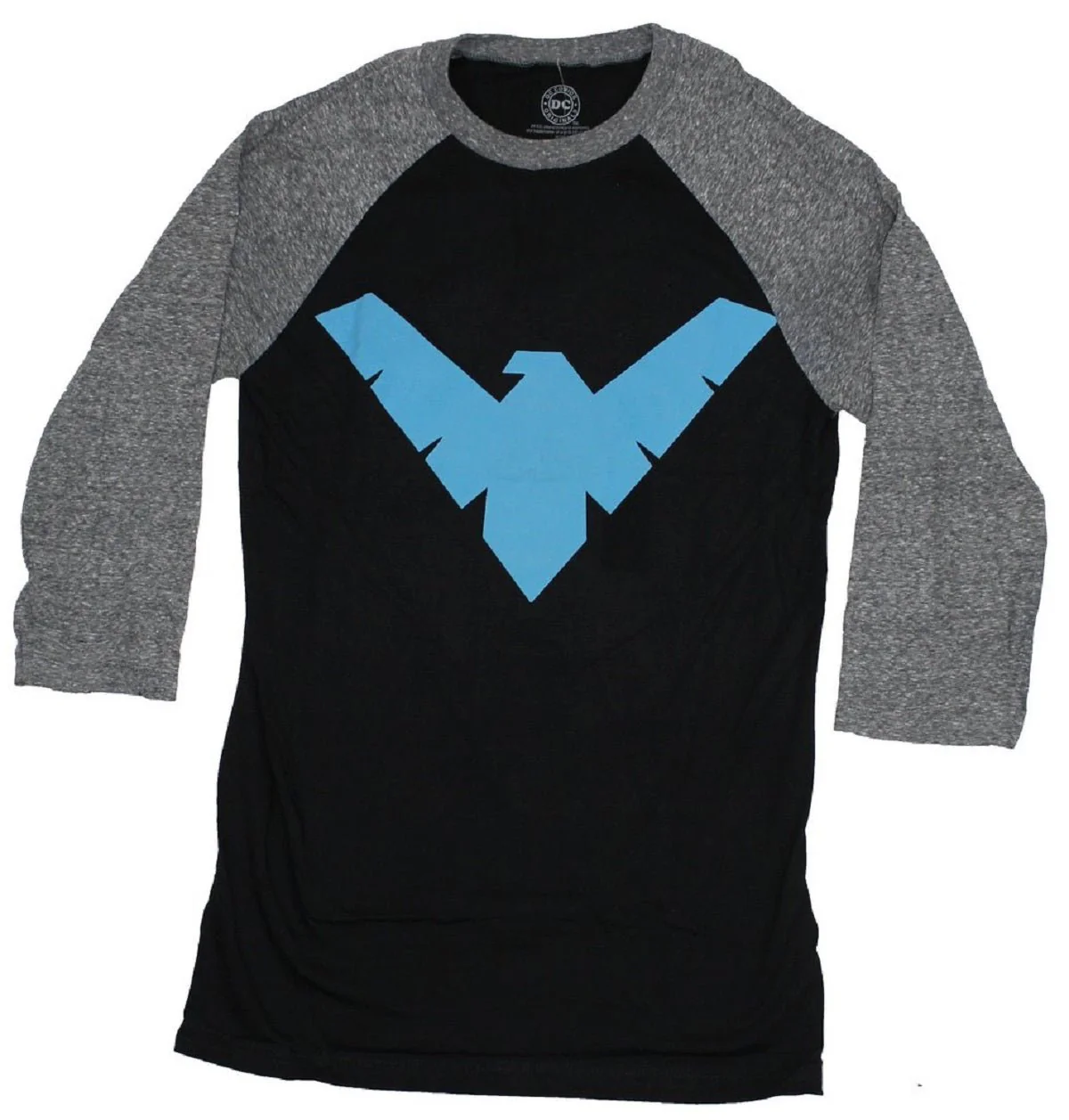 Nightwing Symbol DC Comics Adult Raglan Shirt