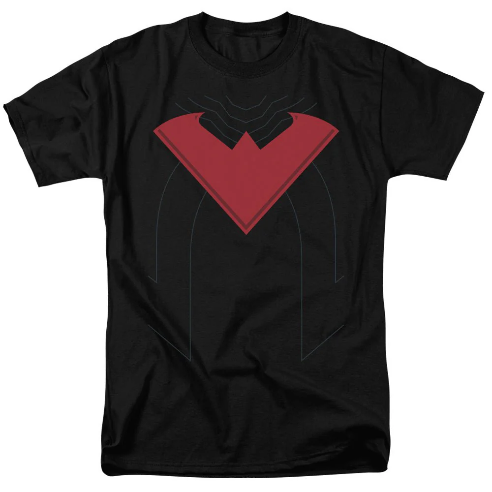 Nightwing Symbol Red New 52 Batman DC Comics Adult T-Shirt - Image 1