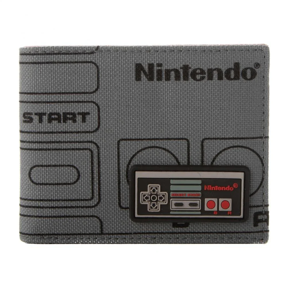 Nintendo NES Controller Mixed Material Bifold Wallet - Image 1