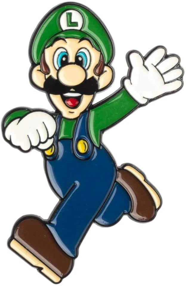 Nintendo Super Mario 3″ Hello Luigi Lapel Pin