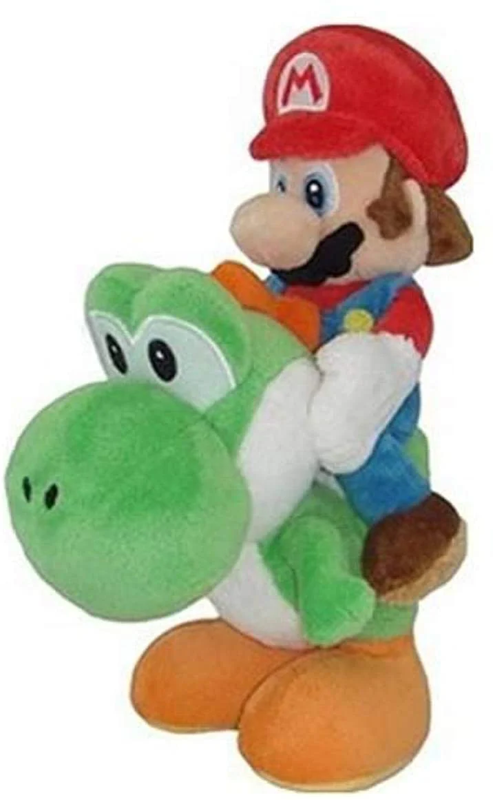 Nintendo Super Mario All Star Collection Mario and Yoshi 8" Plush - Image 1