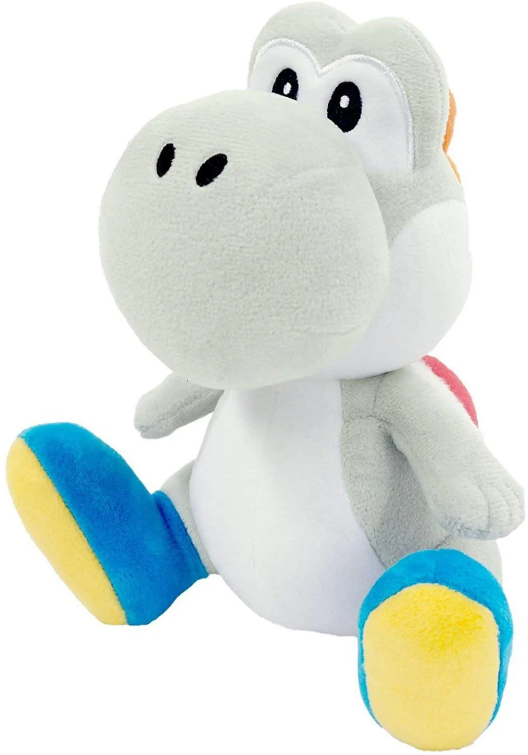 Nintendo Super Mario All Star Collection White Yoshi Plush, 7" - Image 1