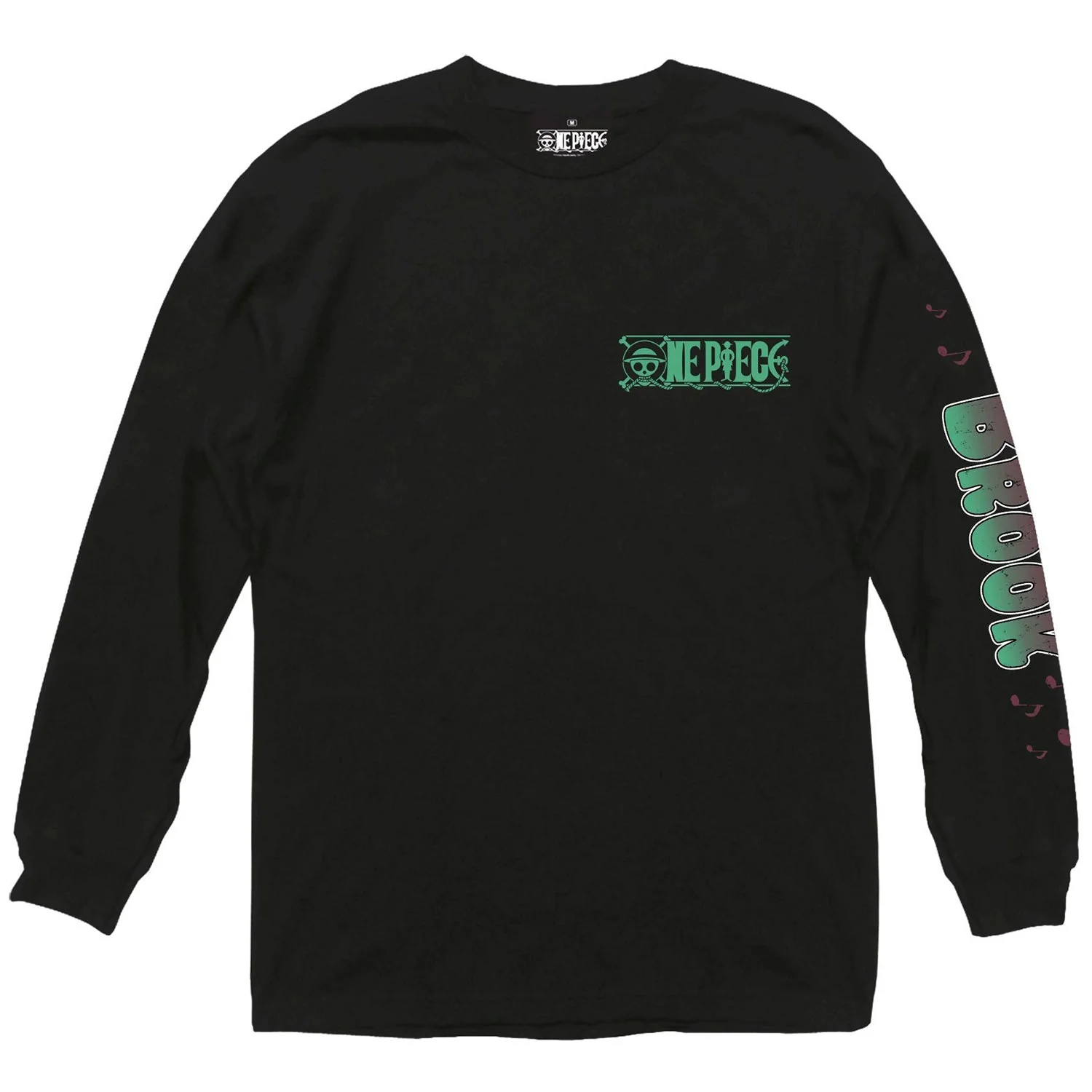 One Piece Brook Soul King Officially Licensed Adult Long Sleeve T-Shirt - Image 2