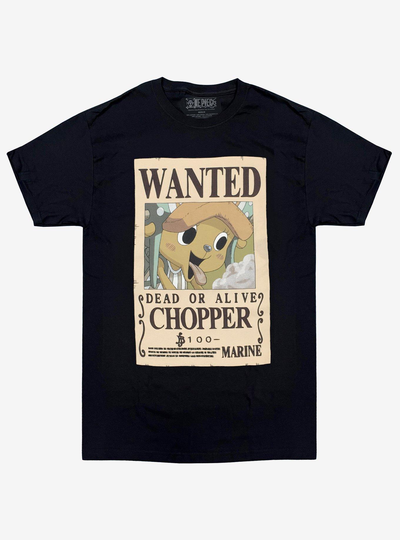 One Piece – Chopper Wanted Adult Unisex Men’s T-Shirt Great Eastern Entertainment