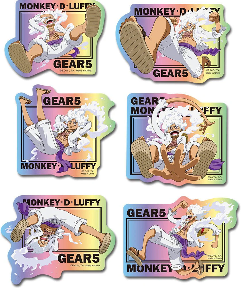 One Piece – Luffy Gear 5 Holographic Sticker Set Great Eastern Entertainment