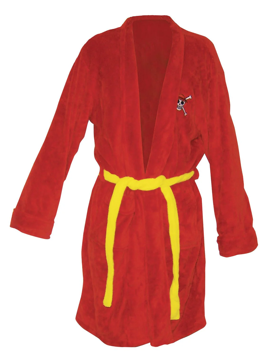 One Piece Luffy Jolly Roger Anime Adult Hooded Bathrobe GE Animation