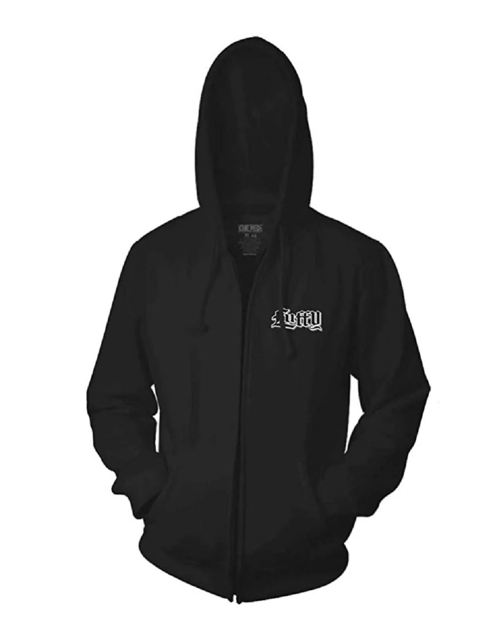 One Piece Luffy Straw Hat Anime Adult Fleece Zip Hoodie - Image 2