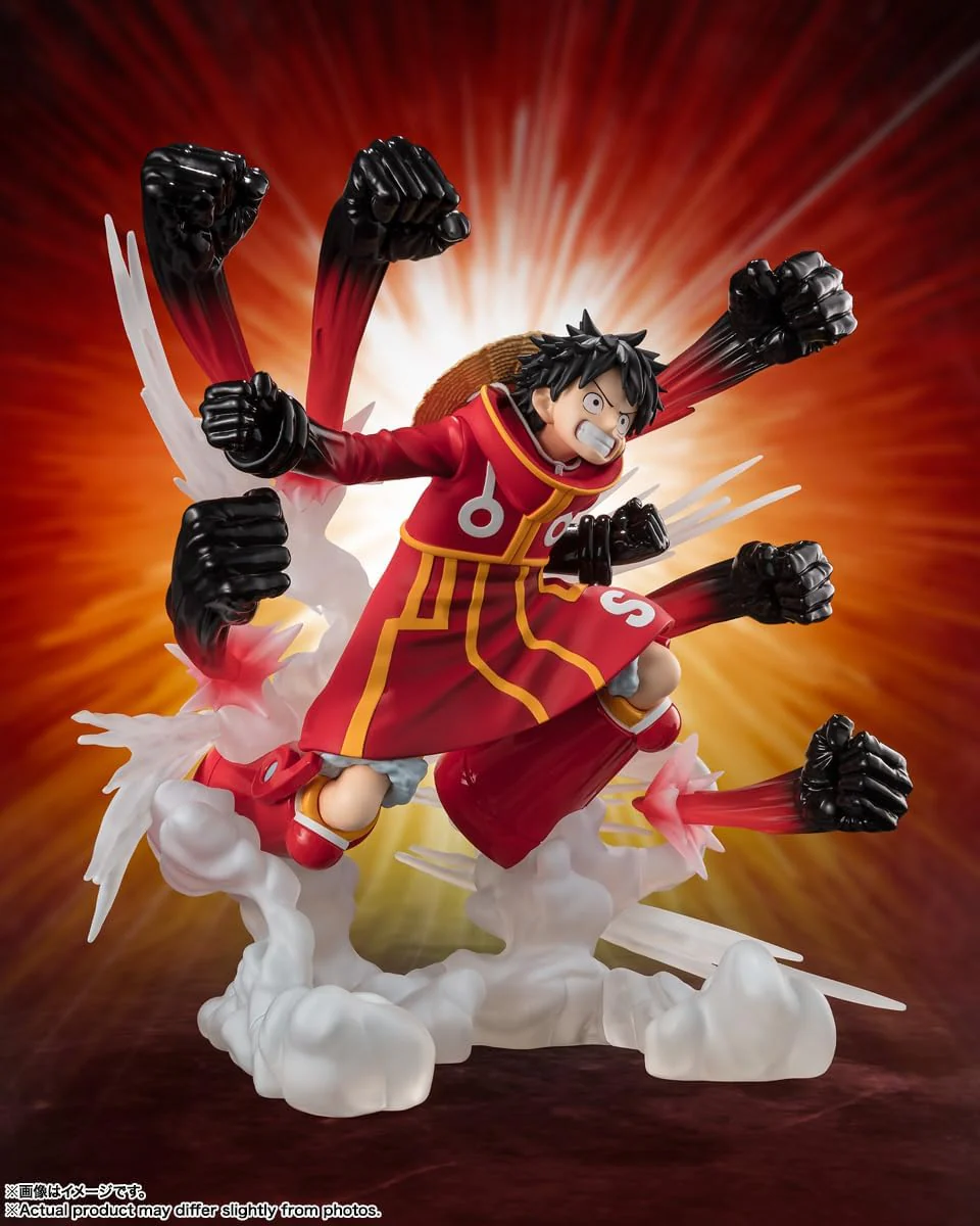 One Piece - Monkey D. Luffy Gum-Gum Hawk Gatling Extra Battle TAMASHII NATIONS FiguartsZERO Figure - Image 3