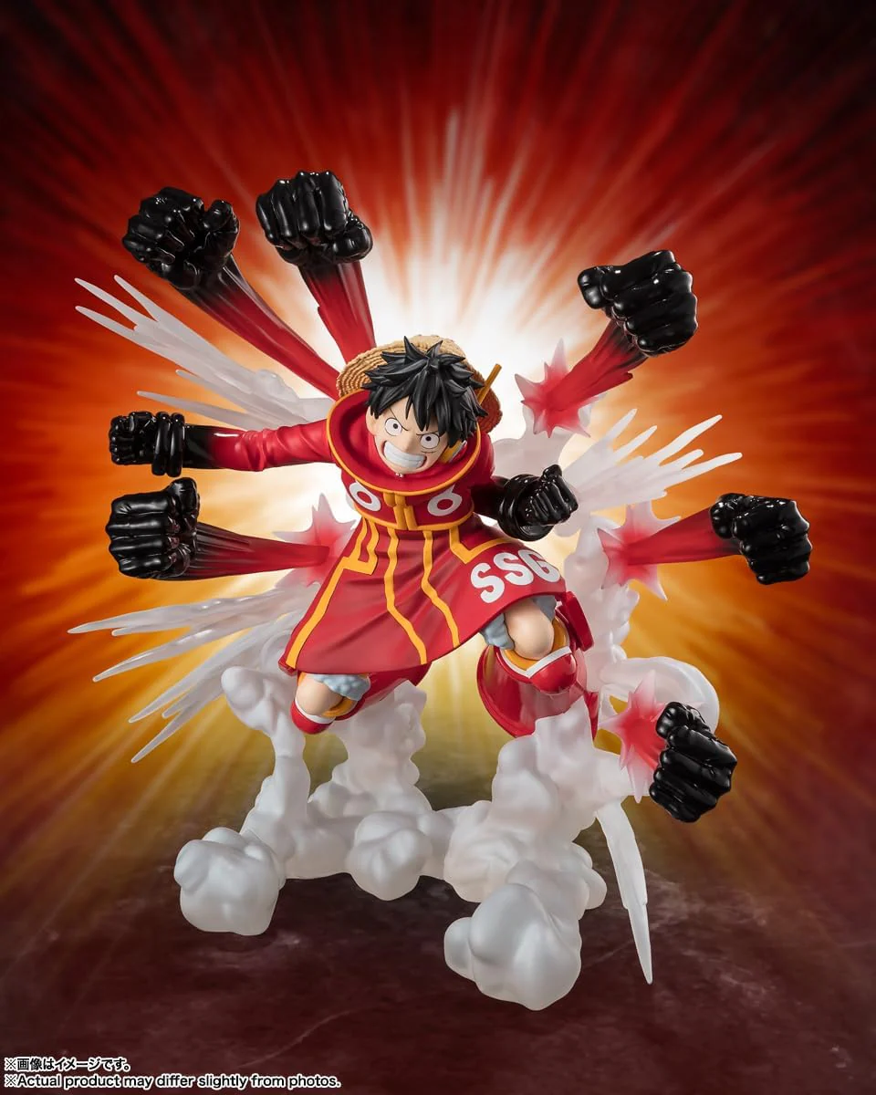One Piece - Monkey D. Luffy Gum-Gum Hawk Gatling Extra Battle TAMASHII NATIONS FiguartsZERO Figure - Image 2