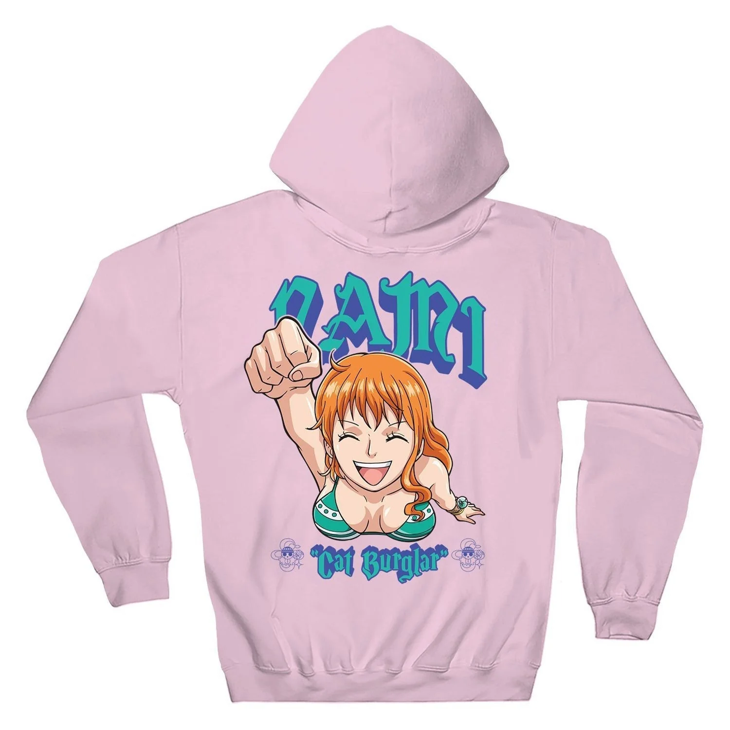 One Piece Nami Cat Burglar With Back Print Officially Licensed Adult Hoodie - Image 2