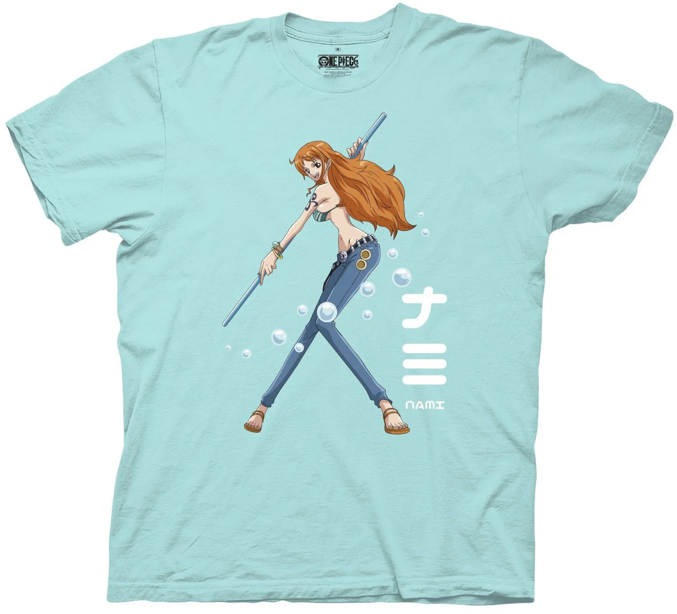 One Piece Nami Pose Anime Adult T-Shirt - Image 1