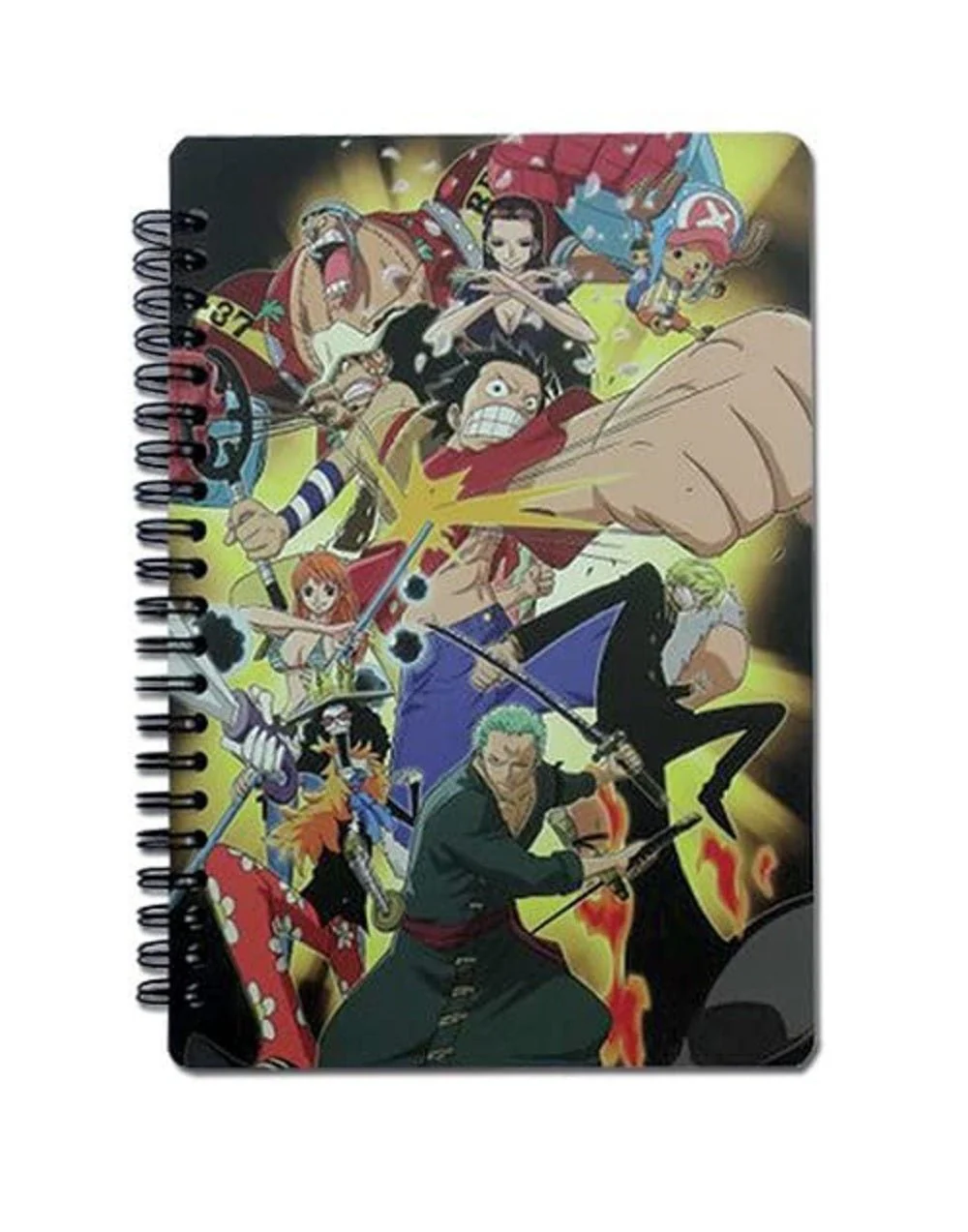 One Piece New World Group Anime Spiral Notebook - Image 1