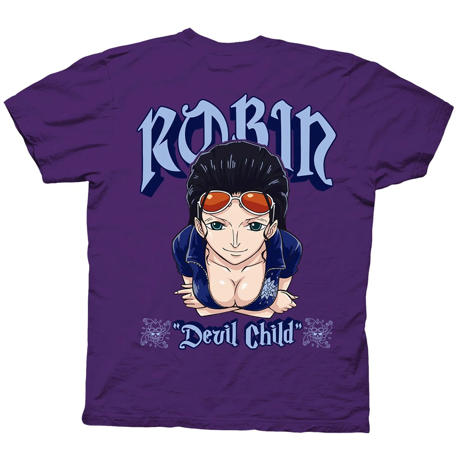 One Piece Robin Devil Child With Back Print Officially Licensed Adult T-Shirt - Image 3