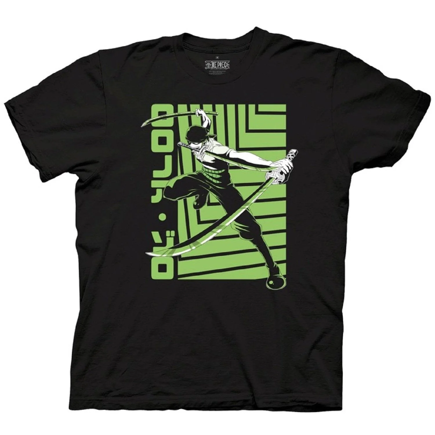 One Piece Roronoa Zoro Bandana Anime Adult Short-Sleeve Graphic T-Shirt - Image 1