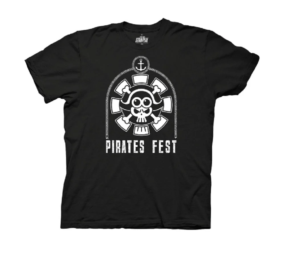 One Piece Stampede Pirate Expo Logo Anime Adult T-Shirt - Image 1