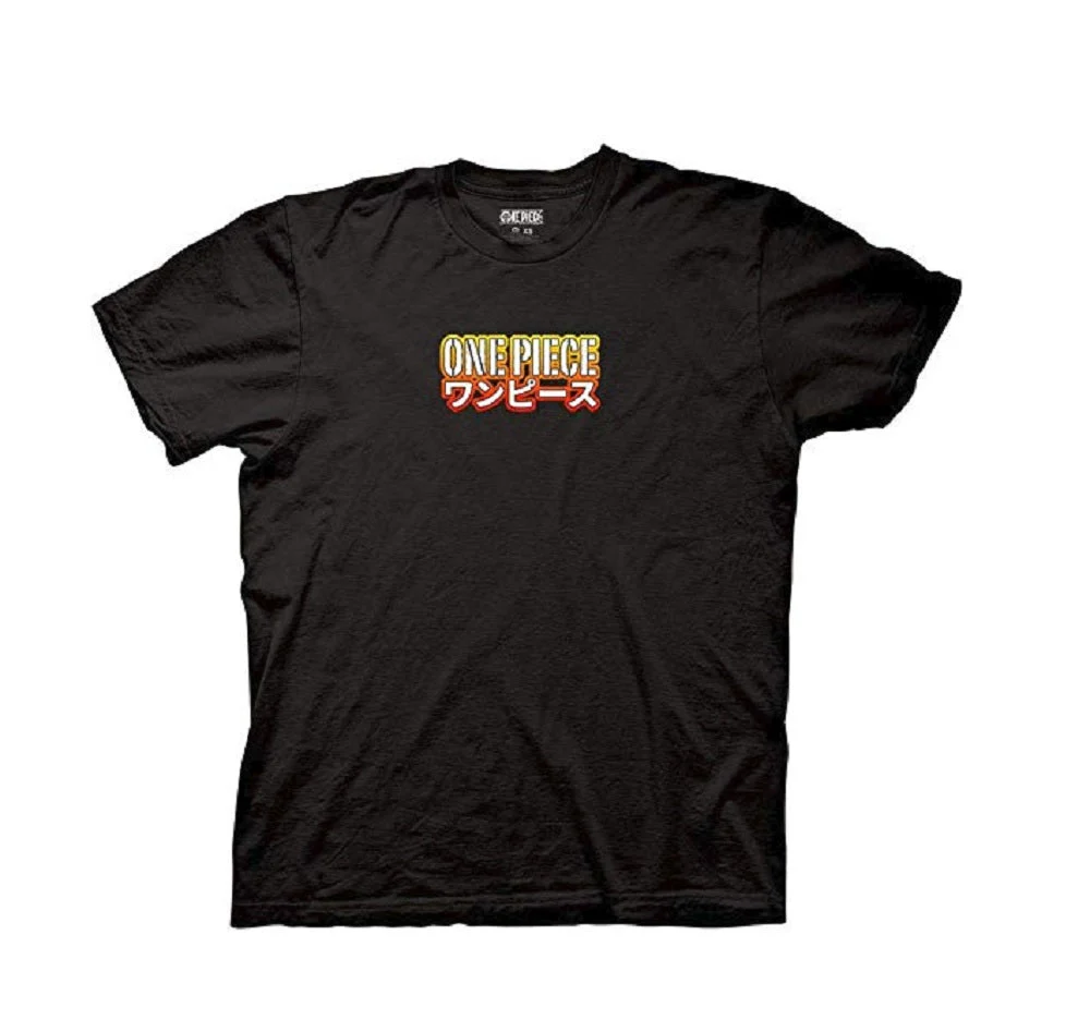 One Piece Stencil Logo with Gradient Group Adult Short Sleeve T-Shirt - Image 1