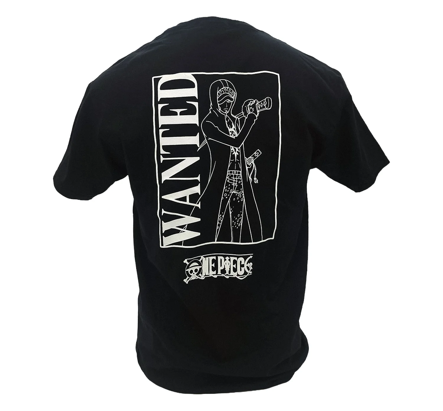 One Piece - Wanted Poster Trafalgar D. Water Law Officially Licensed Adult Men's T-Shirt - Image 3
