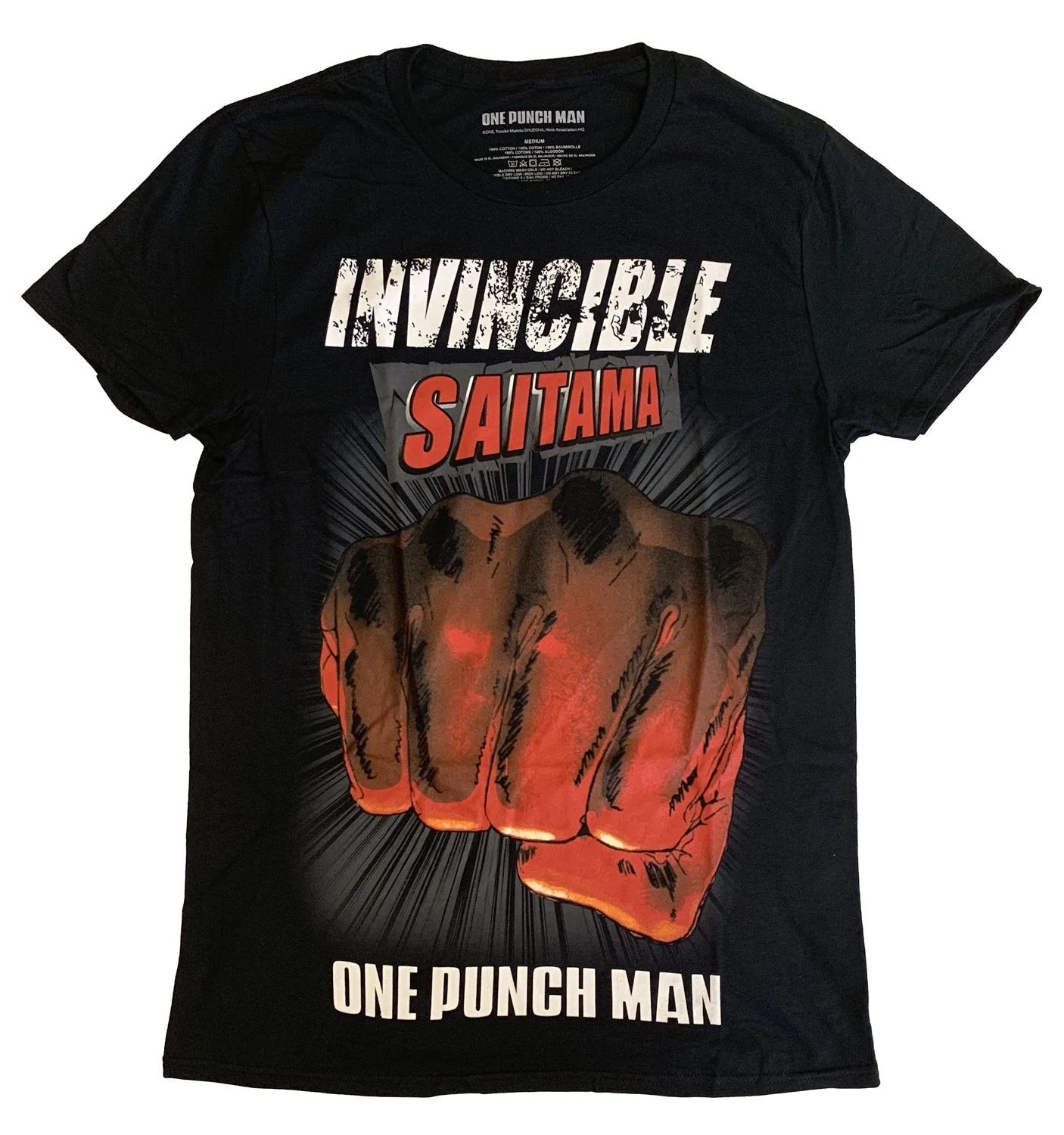 One Punch Man Invincible Saitama Adult T-Shirt - Image 1
