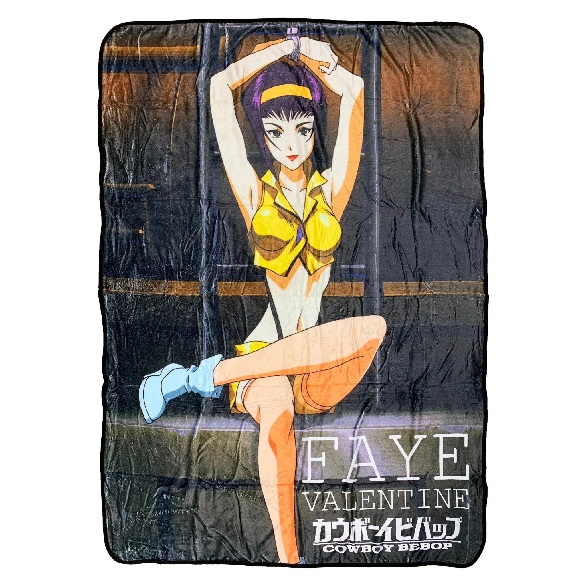 Cowboy Bebop Faye Valentine Cuffed Fleece Throw Soft Lightweight Blanket 45x60 Inches - Image 2